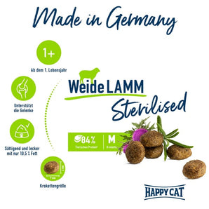 Happy Cat Sterilised Adult  Weide-Lamm