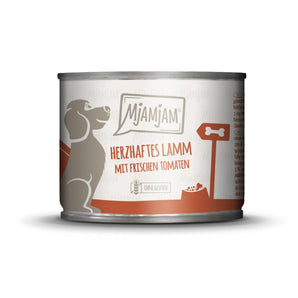 MjAMjAM leckere Mahlzeiten herzhaftes Lamm an gekochtem Reis mit frischen Tomaten