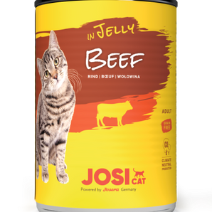 JosiCat Beef in Gelee/Streunerkatzen. Das gewählte Produkt ist nur für Streunerkatzen Hilfe verfügbar.