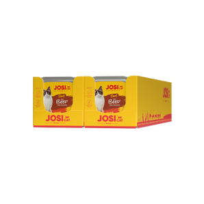 JosiCat Paté with Beef/Streunerkatzen. Das gewählte Produkt ist nur für Streunerkatzen Hilfe verfügbar.