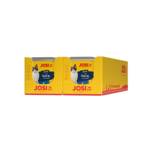 JosiCat Paté with Duck/Streunerkatzen. Das gewählte Produkt ist nur für Streunerkatzen Hilfe verfügbar.