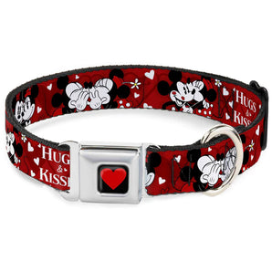 Buckle-Down Hundehalsband "Mickey & Minnie: HUGS & KISSES"