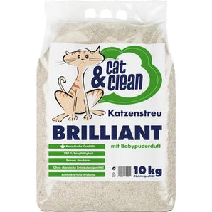 Katzenstreu Cat & Clean Brilliant mit Babypuderduft