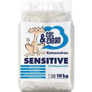 Katzenstreu Cat & Clean Sensitive mit Babypuderduft
