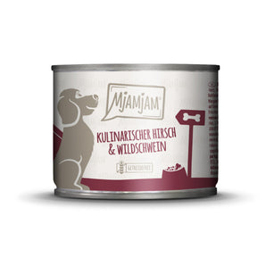 MjAMjAM leckere Mahlzeiten kulinarischer Hirsch+Wildschwein an Preiselbeeren