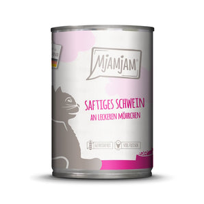 MjAMjAM leckere Mahlzeiten saftiges Schwein an leckeren Möhrchen