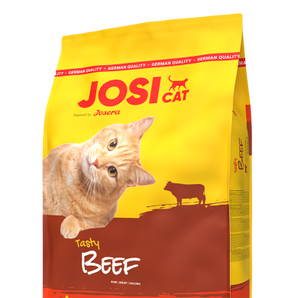 JosiCat Tasty Beef/Streunerkatzen. Das gewählte Produkt ist nur für Streunerkatzen Hilfe verfügbar.