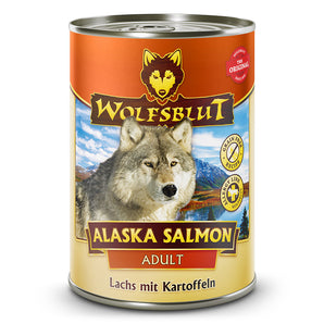 Wolfsblut Adult Alaska Salmon - Lachs mit Kartoffeln 6 x 395g.