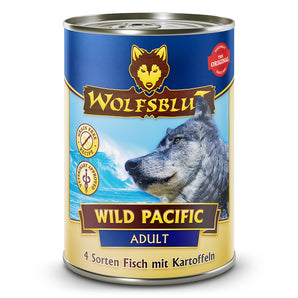 Wolfsblut Adult Wild Pacific - 4 Sorten Fisch mit Kartoffeln 6 x 395g.