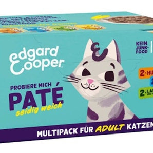 Edgard & Cooper Katze Paté Multipack Huhn, Lachs, Lamm, Truthahn